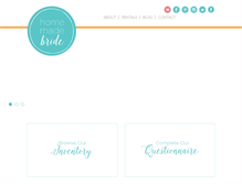 Tablet Screenshot of homemade-bride.com